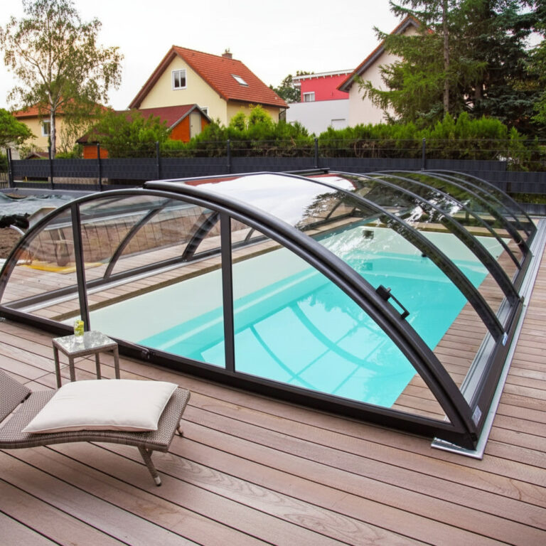 Poolüberdachung Azure Compact – flache Poolüberdachung Alukov (3)
