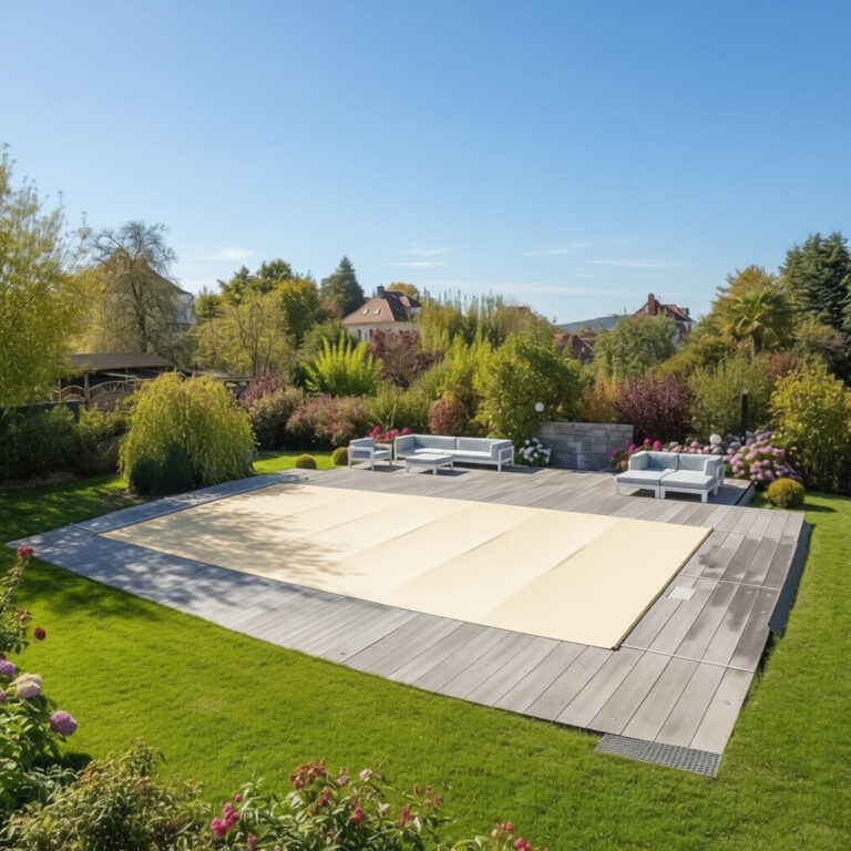 Rollabdeckung Pool Flex Sand