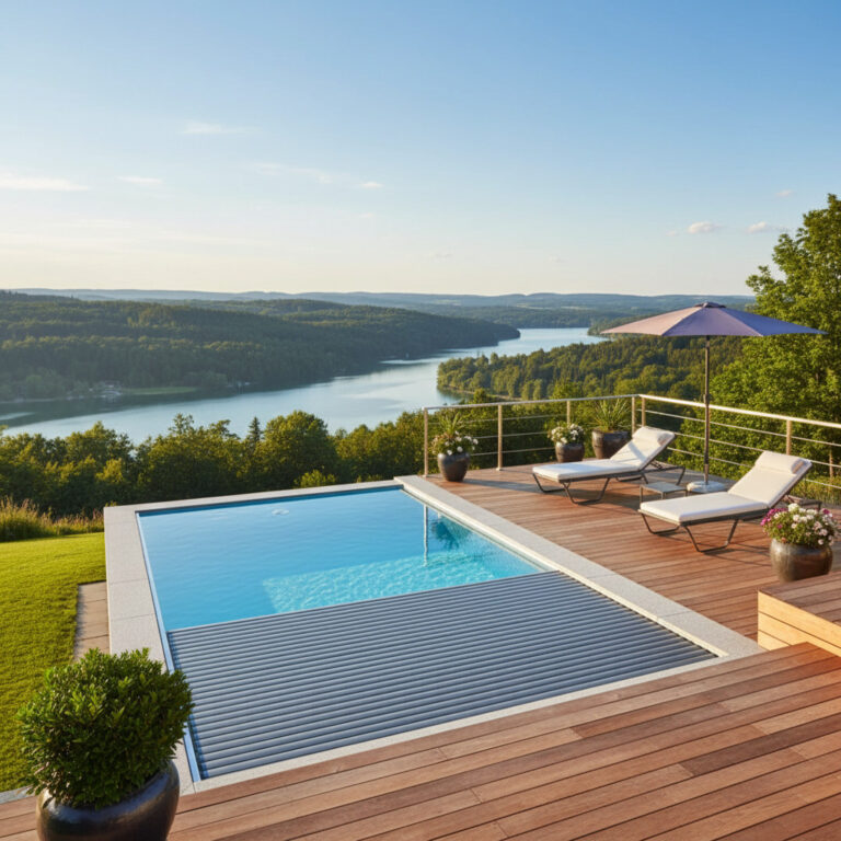 Unterflur Lamellenabdeckung Pool kaufen 6x3
