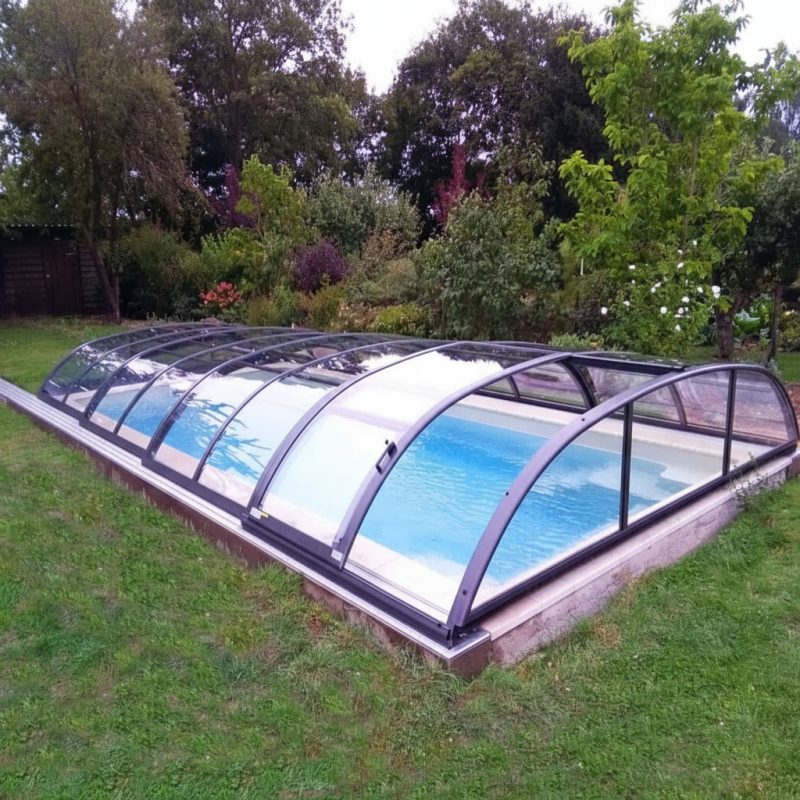 Poolüberdachung Azure Compact Flat – flache Poolüberdachung Alukov (2)