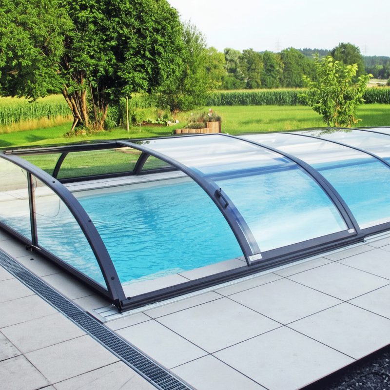 Poolüberdachung Azure Compact Flat – flache Poolüberdachung Alukov (4)