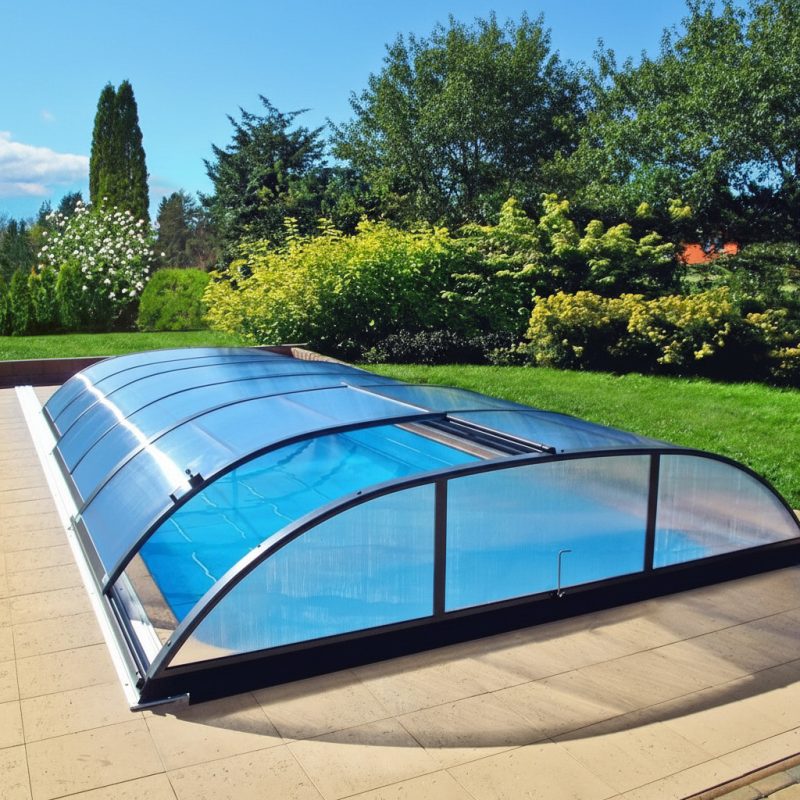 Poolüberdachung Azure flat Selbstbausatz – flache DIY Überdachung (3)
