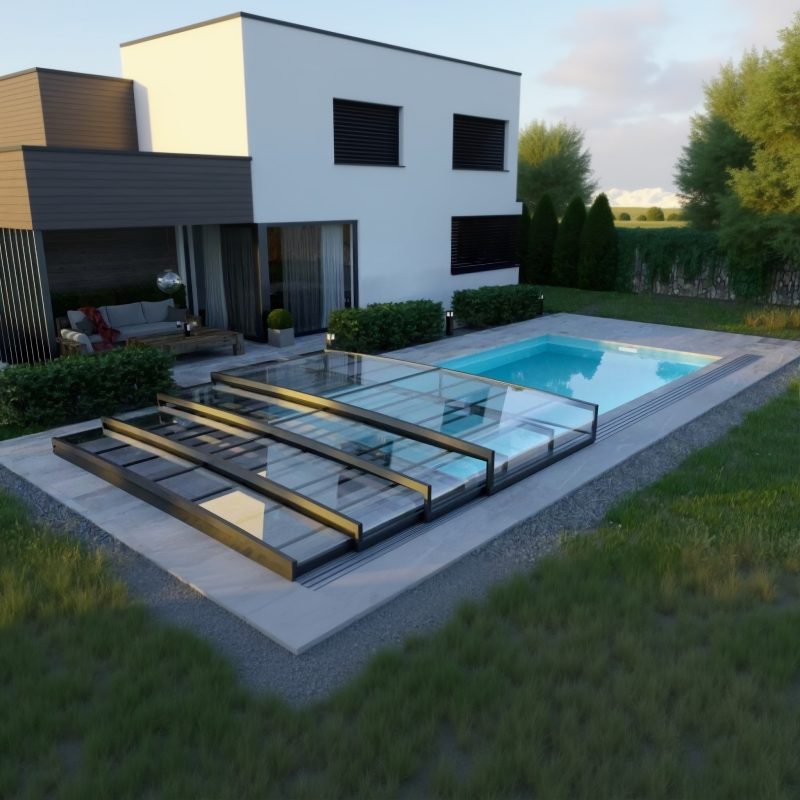 Poolüberdachung Parade Low – flache Poolüberdachung Alukov UM Pool (3)
