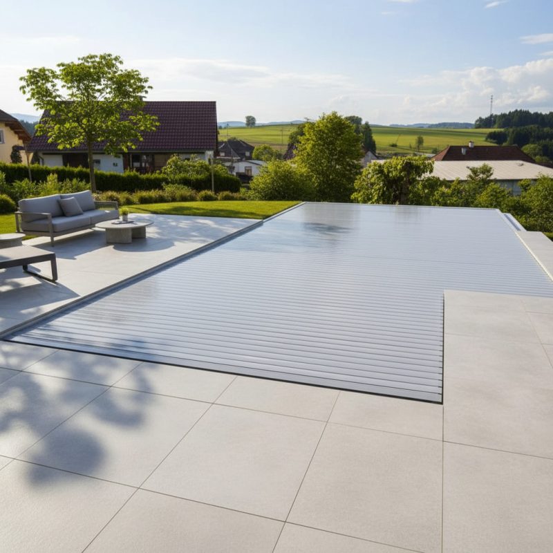 Unterflur Lamellenabdeckung Pool 6×3 PVC (3)